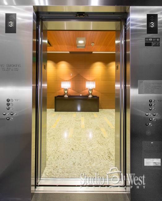 Misubishi Elevator - Ritz Carlton Elevator Building Interior Photography - Elevator Photography - Architectural Photography - Studio 101 West Photography