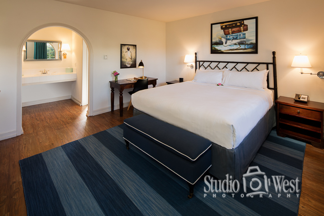 Hotel Milo Room Interior Photography Beach Front Resort Photography - Santa Barbara - Studio 101 West Photography