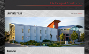 JW Design & Construction Photography and Website Marketing Commercial Builder Website- Website Developement - San Luis Obispo, CA - Studio 101 West Graphic Design