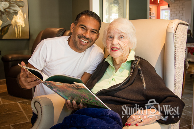 Chateau Rose Elder Care Resident - San Luis Obispo Ca Elder Care Lifestyle Photography - Chateau Rose Elder Care - Studio 101 West Photography