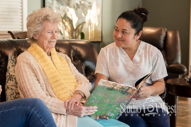 San Luis Obispo Chateau Rose Elder Care Elder Care San Luis Obispo - Lifestyle Photography - Studio 101 West Photography
