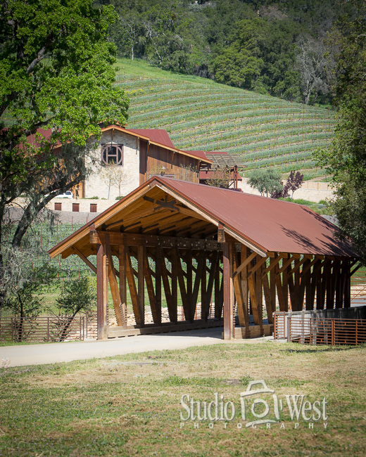 Halter Ranch Winery Covered Bridge Architectural Photographer - Paso Robles Winery Photography - Studio 101 West Photography
