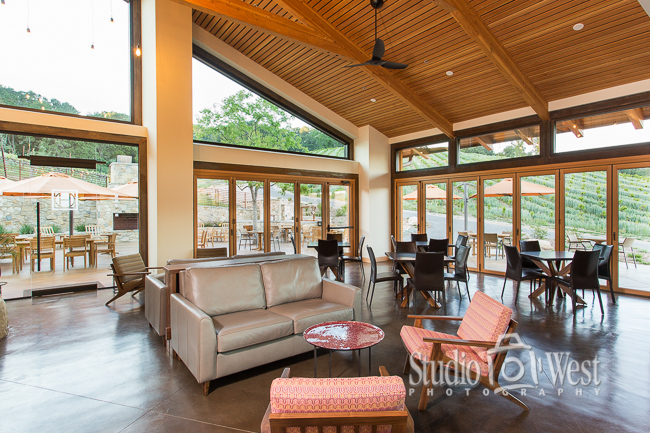 Halter Ranch Tasting Room Interior Winery Tasting Room Marketing Photography - Paso Robles Winery Photography - Studio 101 West Photography