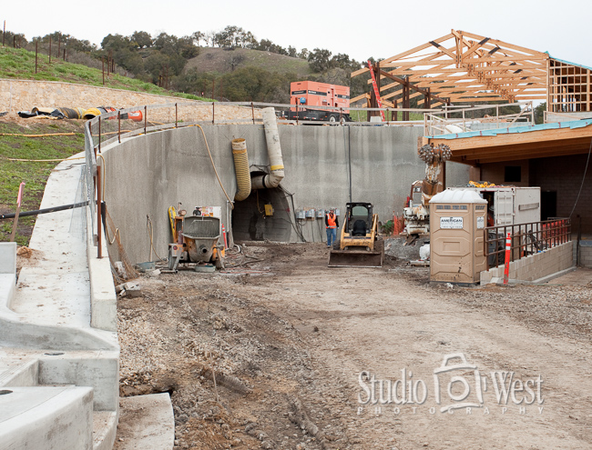 Halter Ranch Wine Caves Under Construction Construction Phases Photographer - Paso Robles Winery Photography - Studio 101 West Photography
