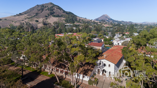 Mission San Luis Obispo de Tolosa - Drone Photography San Luis Obispo Professional Drone Photographer - Studio 101 West Photography