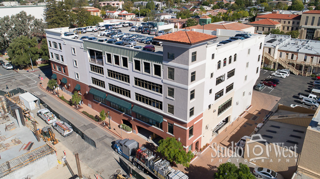 San Luis Obispo Palm Street Parking Structure Drone Photography San Luis Obispo Professional Drone Photographer - Architectural Drone Photography - Studio 101 West Photography