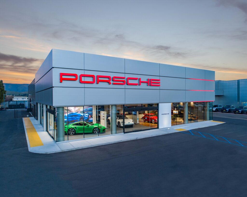 Porsche of San Luis Obispo, CA - Auto Dealership Photoshoot - Architectual Photographer - Dennis Swanson - Studio 101 West Photography
