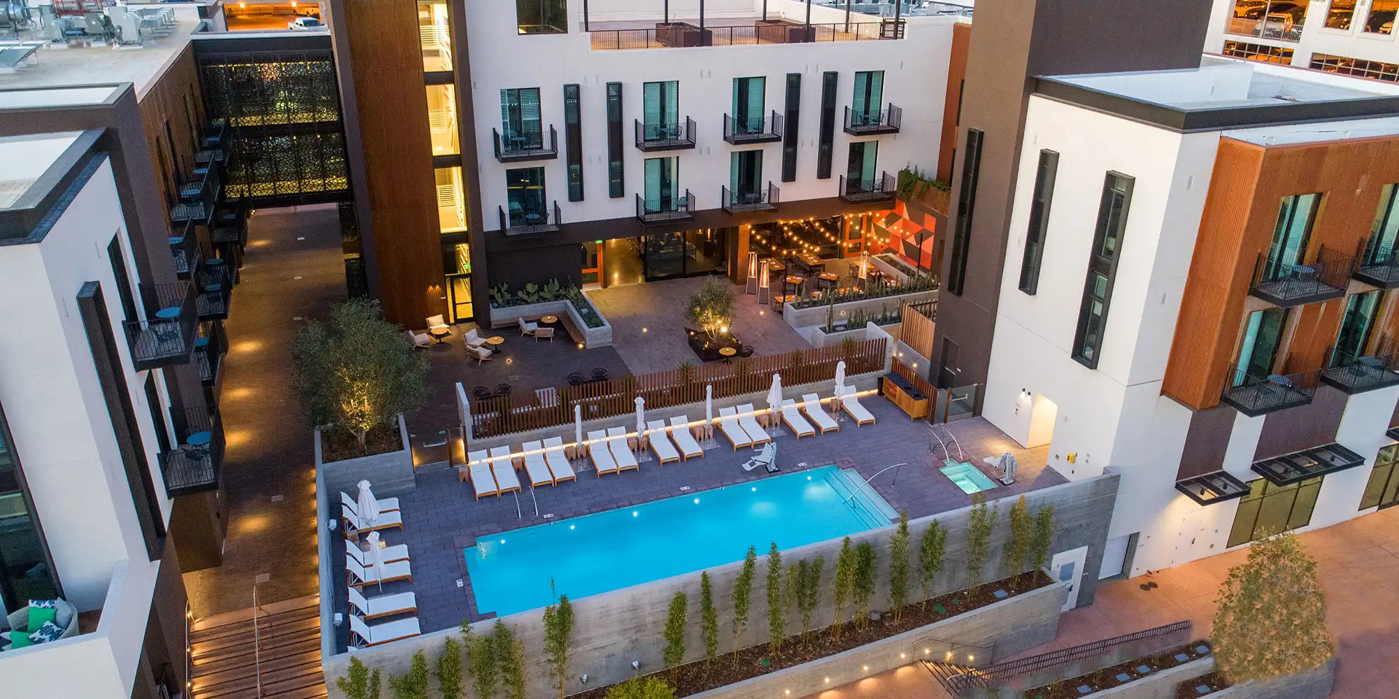 Hotel San Luis Obispo Drone Aerial Photography - Drone Photography Near San Luis Obispo, CA - Luxury Hotel Drone Photography - Studio 101 West Drone Photography